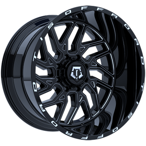 TIS Wheels 544.0 20x12.0 Noir lustre - Rebord usine
