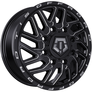 TIS Wheels 544.0 22x8.2 Noir lustre - Rebord usine