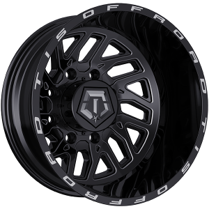 TIS Wheels 544.0 22x8.2 Noir lustre - Rebord usine