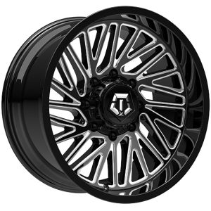 TIS Wheels 553.0 22x10.0 Noir lustre - Rebord usine