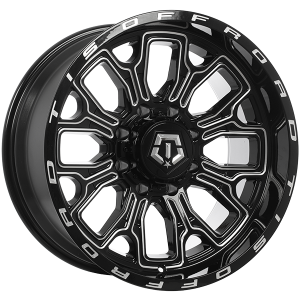 TIS Wheels 560.0 20x10.0 Noir lustre - Rebord usine
