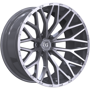 TIS Wheels 566.0 20x10.0 Argent - Facade brossee