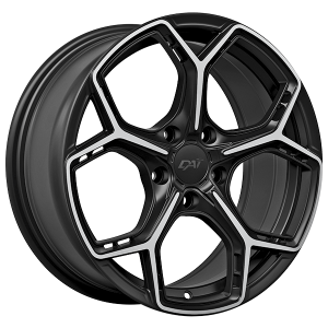 DAI Wheels WIDOW 17x7.5 Noir lustre - Facade machinee