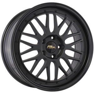720 Form FF14 17x7.5 Noir Satin - Rebord noir lustre