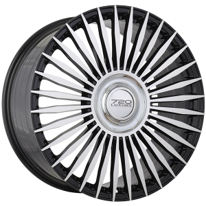 720 Luxury INFINITY 22x9.5 Noir lustre - Facade machinee
