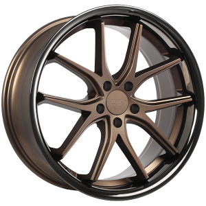 720 Luxury VANQUISH 20x9.0 Facade bronze satin - Contour inox noir