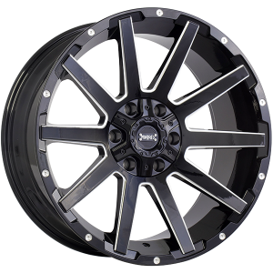 Ruffino HARD SINNER 20x9.0 Noir lustre - Rebord usine
