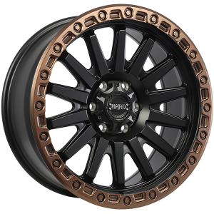 Ruffino HARD BLAZE 20x9.0 Noir satin - Contour bronze satin