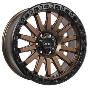 Ruffino HARD BLAZE 20x9.0 Facade bronze satin - Contour noir satin