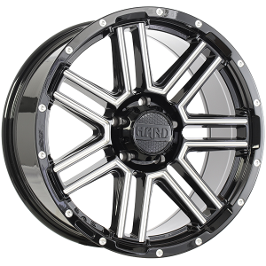 Ruffino HARD MYSTIC 20x9.0 Noir lustre - Rebord usine