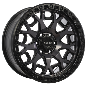 Ruffino HARD MIDNIGHT 17x9.0 Noir satin - Face machinee - Fini fonce
