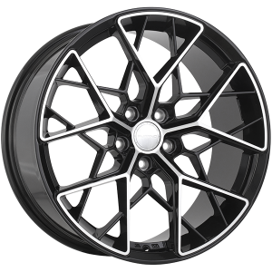 CORSA 16x7.0 Noir lustré - Façade machinée