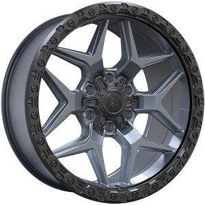 XR13 20x9.0 Gris Satin - Contour noir